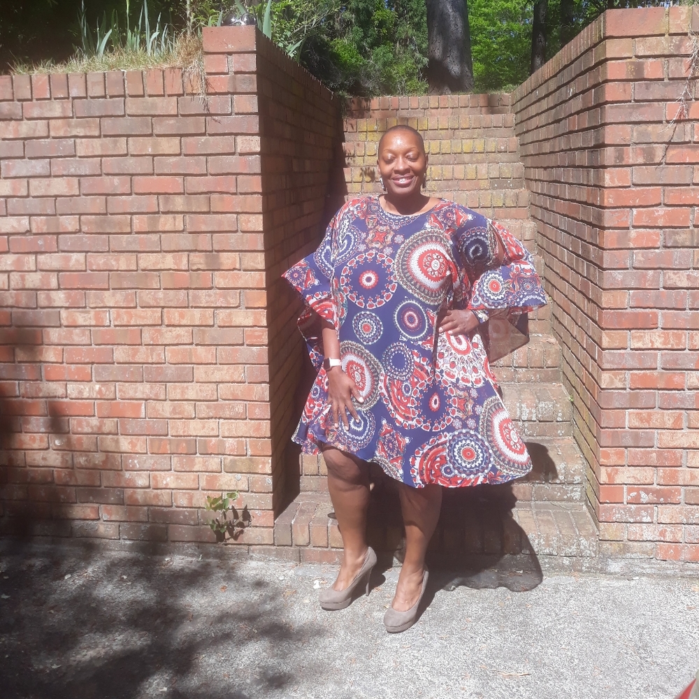 STEP IN STYLE DRESS Plus Size Mutilcolor